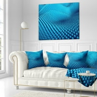 Designart Abstract Mavi Dalgalı Fon - Abstract Kırlent - 18x18