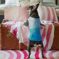 Boşluk Pet, Köpek Giysileri, Degrade Cep Boşluk Pet T-Shirt, Mavi, L