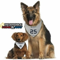 Pets First MLBPA Gleyber Torres Tersinir Köpek Bandanası - Lisanslı, Tersinir Evcil Hayvan Bandanası - taraflı Bandana
