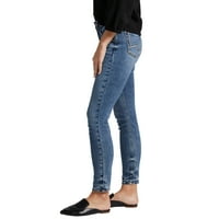 Gümüş Jeans A.Ş. Kadın Suki Orta Rise Skinny Jeans, Bel Ölçüleri 24-36