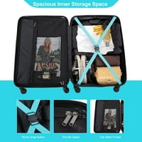Homeıka Bagaj Setleri, Hardside Bavul Seti TSA Kilidi ile, Çok Boyutlu Hardside Bagaj Dönücü Tekerlekler Seyahat
