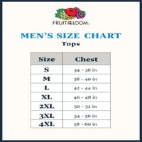 Tezgahın meyvesi erkek ve Büyük erkek Platin Eversoft Kısa Kollu V Yaka T Shirt, 4XL boyutuna kadar