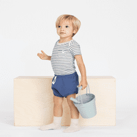 kolay-peasy Bebek Kısa Kollu Katı Bodysuit, Boyutları 0-Ay