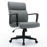 Ev Bilgisayar ofis koltuğu Bahar Yastık Orta Geri Yönetici Masası Kumaş Sandalye PP Kolları Deri Döner büro sandalyesi