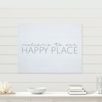 Stratton Ev Dekorasyonu Kıyı Beyazı Mutlu Yer Duvar Sanatımıza Hoş Geldiniz