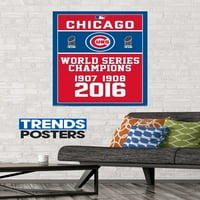 Trendler Uluslararası Baskılı Spor Chicago Cubs Çerçevesiz Poster, 22.37 34.00