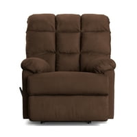 Homesvale Dayanakları Duvar Hugger Recliner, Koyu Kahverengi Mikrofiber