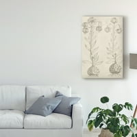 Vision Studio'dan 'Fresco Floral Beige II' Marka Güzel Sanatlar Tuval Sanatı