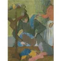 Ticari Marka Sanatı Değirmencinin 1898'inde Edgar Degas'ın Tuval Sanatı