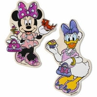 Melissa & Doug Disney Minnie Mouse ve Papatya Ördeği Kendi Ahşap Mıknatıslarınızı Süsleyin