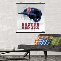 Boston Kırmızı So - Damla Kask Duvar Posteri, 22.375 34