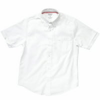 Fransız Tostu Husky Erkek okul üniforması Kısa Kollu Oxford Gömlek