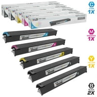 Sharp MX-36NT için Uyumlu Değiştirmeler Lazer Toner Kartuşları Seti Şunları İçerir: MX-36NTBA Siyah, MX-36NTCA Camgöbeği,