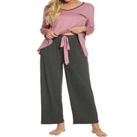 Benzersiz Pazarlık kadın Pijama Modal Uzun Kollu Gömlek ve Pantolon Pijama Setleri