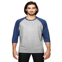 Erkek Clementine Triblend 3 4 Kollu Raglan Tişört