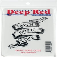 Koyu Kırmızı sarılmak Damga 3 X5-İnanç Umut Aşk
