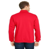 Erkekler 7. oz. Sofspun Çeyrek Fermuarlı Sweatshirt