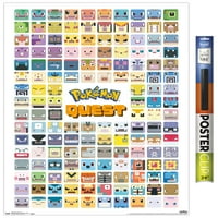Pokemon - Quest Grid Premium Poster ve Poster Klip Paketi