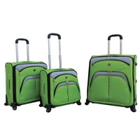 3 Parçalı Genişletilebilir Tekerlek Döndürücü Bagaj Seti Yeşil