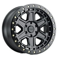 Siyah Rhino Alüminyum Jant RENO 20X9.5in Pirinç Cıvatalı Mat Siyah, 2095REN-26140M12