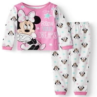 Minnie Mouse Pamuklu Dar Kesim Pijama, 2 Parça Set