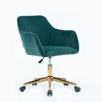 Aukfa Ev ofis koltuğu-Kadife Masa Sandalye-360 ° Döner Yüksekliği Ayarlanabilir Koltuk, Accent Sandalye Oturma Odası