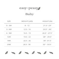 kolay-peasy Bebek Cep Bodysuit ile Uzun Kollu, Boyutları 0 3-Ay