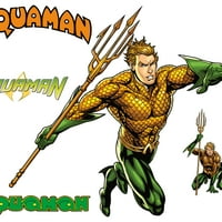 Fathead Aquaman: Yeni Yaşam Boyu Resmi Lisanslı DC Çıkarılabilir Duvar Çıkartması