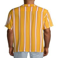 Sınır Yok Erkek Kısa Kollu Çizgili Tatil Gömleği