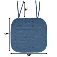 Bağları 2, 4 veya Paketi ile Bellek Köpük Petek Kaymaz sırtlı Sandalye Yastık Pedi